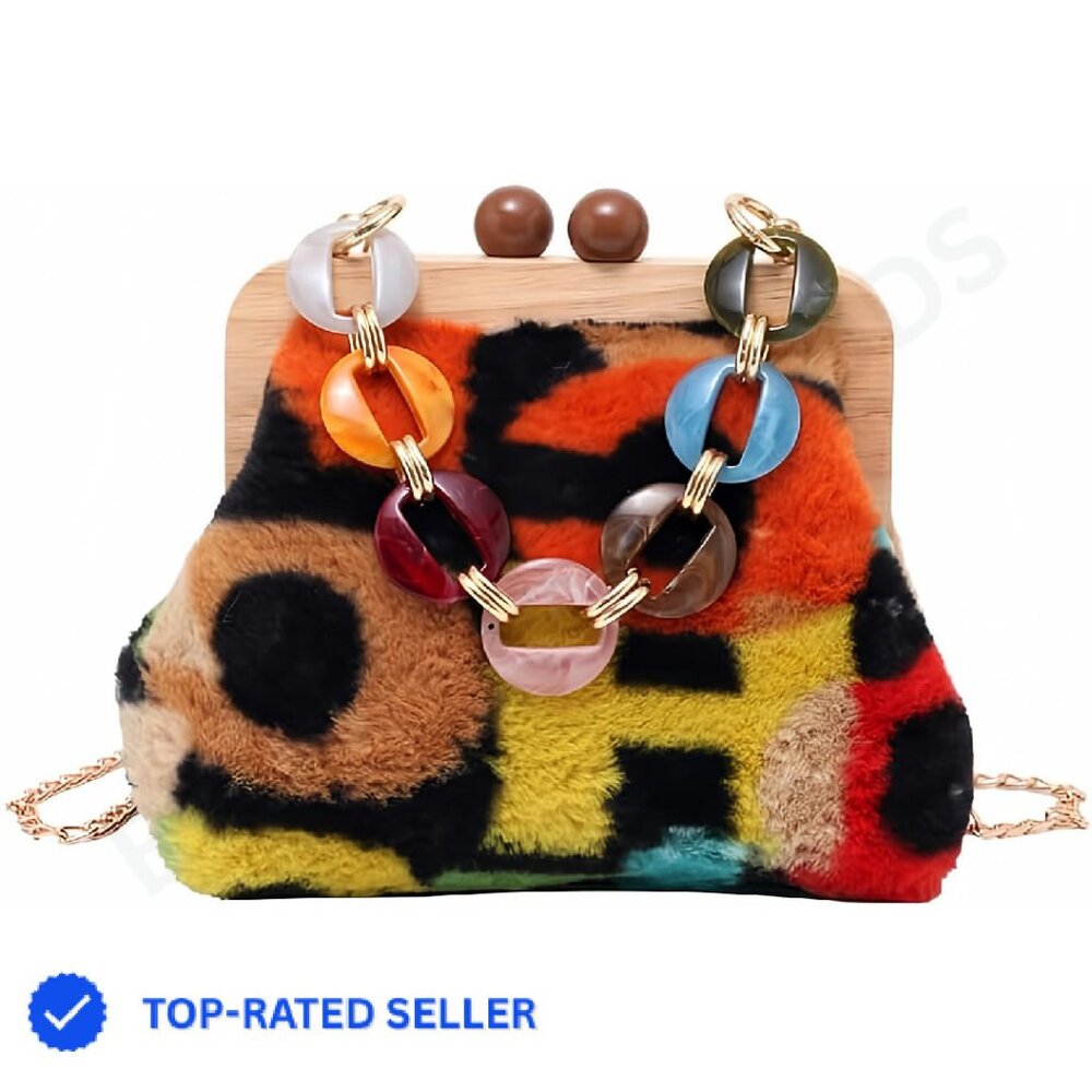 Y2k Corduroy Shoulder Bag Chain Tote Detachable Straps Classic Chic